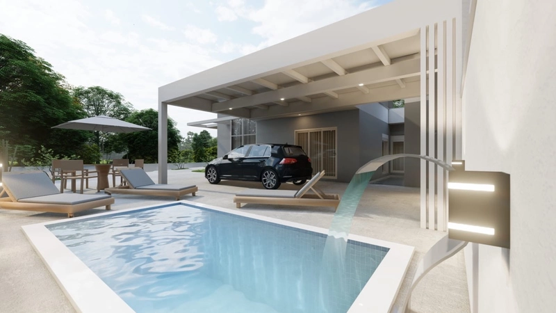 Casa ampla com 3 dormitórios e piscina: 6ª foto da galeria de imagens do imóvel