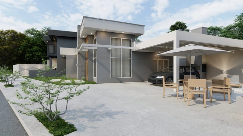 Casa ampla com 3 dormitórios e piscina: 5ª foto da galeria de imagens do imóvel