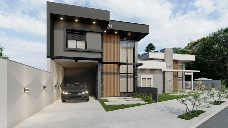 Sobrado com 3 dormitórios e piscina: 4ª foto da galeria de imagens do imóvel