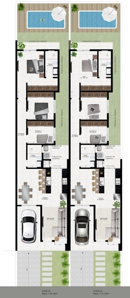 Casa nova com 3 dormitórios: 5ª foto da galeria de imagens do imóvel