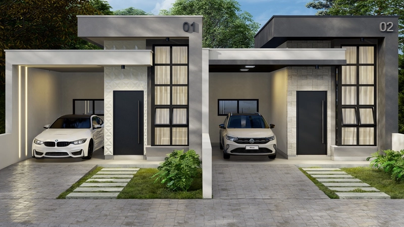 Casa nova com 3 dormitórios: 3ª foto da galeria de imagens do imóvel