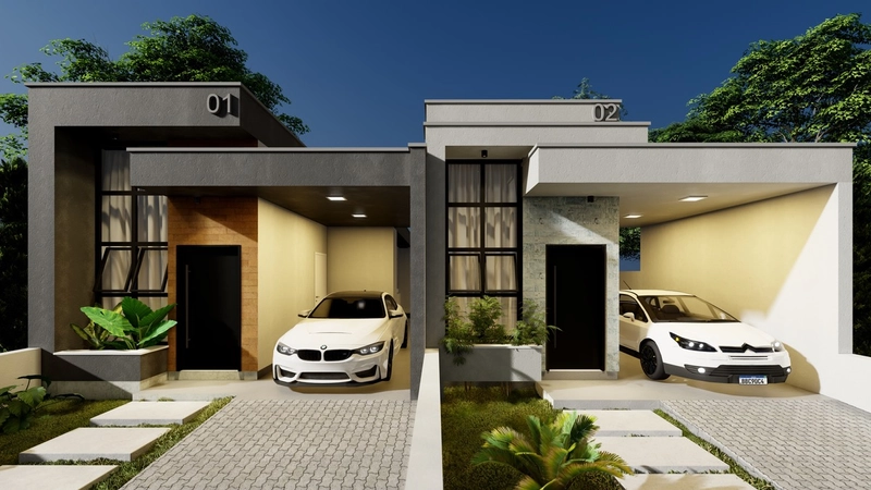 Casas planas com 2 dormitórios em campo bom: 3ª foto da galeria de imagens do imóvel