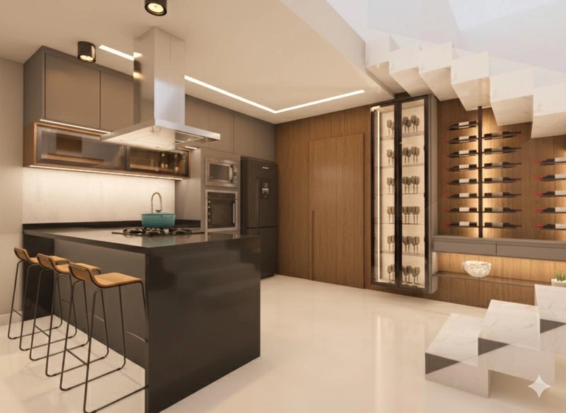 Casa alto padrão entregue mobiliada: 18ª foto da galeria de imagens do imóvel