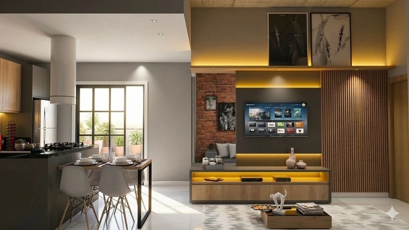 casa na planta com 3 dormitorios e patio nos fundos: 7ª foto da galeria de imagens do imóvel