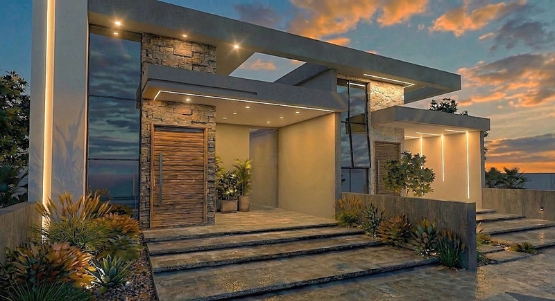 casa na planta com 3 dormitorios e patio nos fundos: 3ª foto da galeria de imagens do imóvel