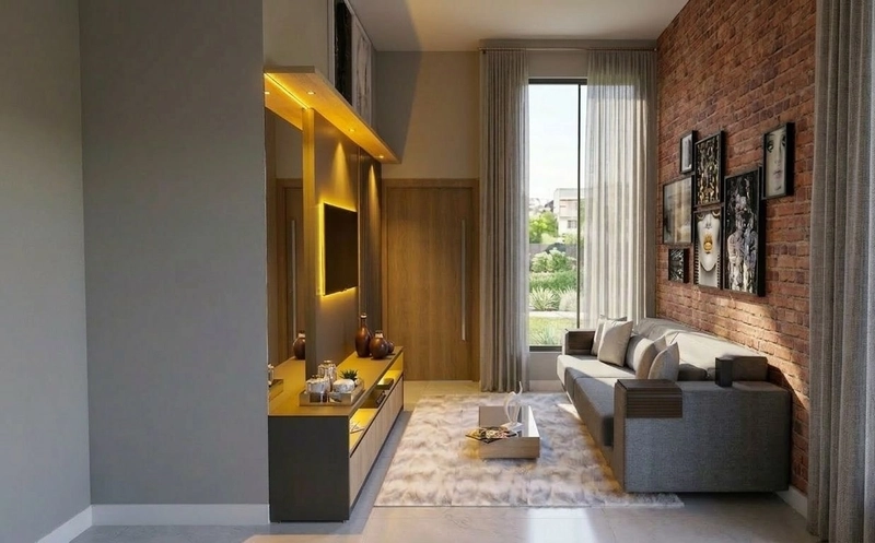casa na planta com 3 dormitorios e patio nos fundos: 8ª foto da galeria de imagens do imóvel