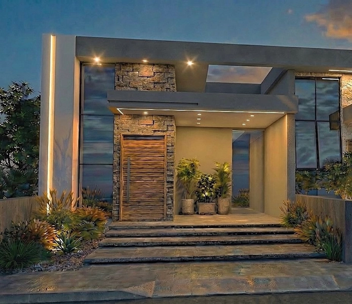casa na planta com 3 dormitorios e patio nos fundos: 1ª foto da galeria de imagens do imóvel
