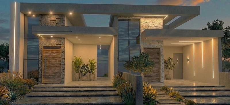 casa na planta com 3 dormitorios e patio nos fundos: 4ª foto da galeria de imagens do imóvel