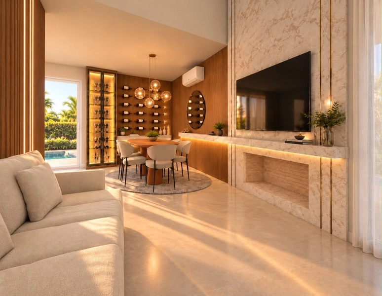 Casa plana de alto padrão, entregue mobiliada: 21ª foto da galeria de imagens do imóvel