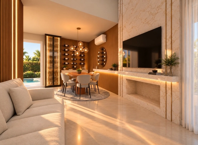 Casa plana de alto padrão, entregue mobiliada: 22ª foto da galeria de imagens do imóvel