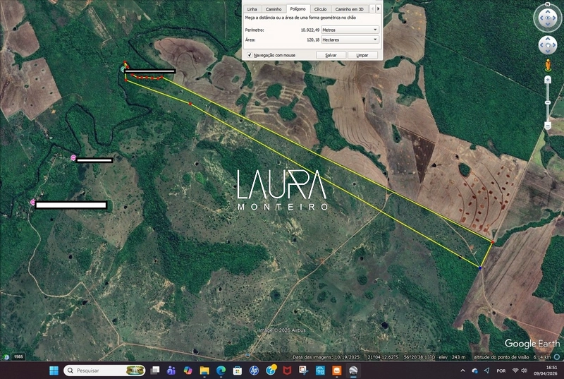 120 hectares com 570 metros de margem de Rio Formoso: 1ª foto da galeria de imagens do imóvel