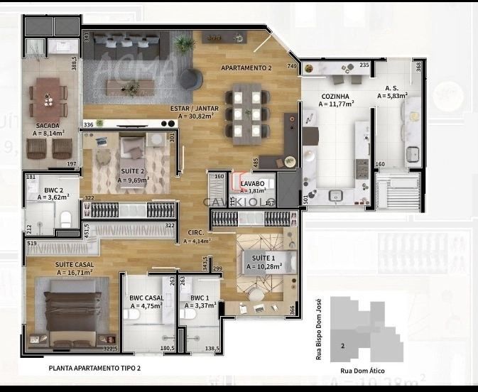 Apartamento 3 Suítes a venda no Seminário: 8ª foto da galeria de imagens do imóvel