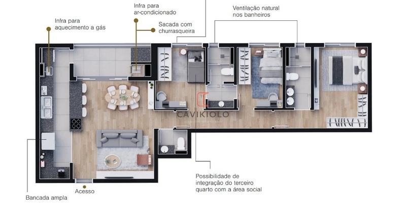 Apartamento 3 dormitórios ( 1 suíte) a venda Boa Vista.: 15ª foto da galeria de imagens do imóvel