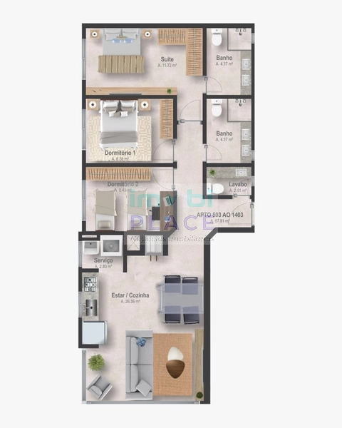 Apartamento no Centro!: 2ª foto da galeria de imagens do imóvel