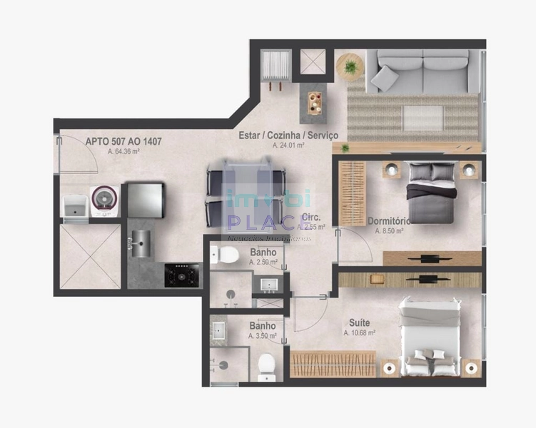 Apartamento no Centro!: 22ª foto da galeria de imagens do imóvel