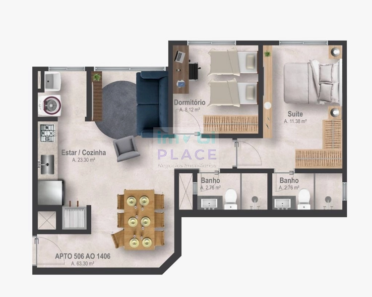 Apartamento no Centro!: 6ª foto da galeria de imagens do imóvel