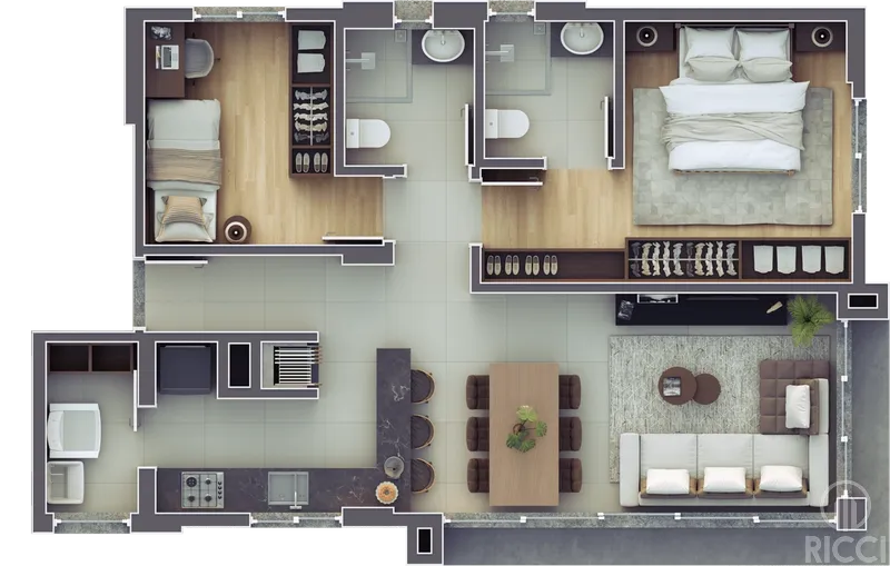 APARTAMENTO DE 2 DORMITÓRIOS E BOX - SUPER OFERTA!: 2ª foto da galeria de imagens do imóvel