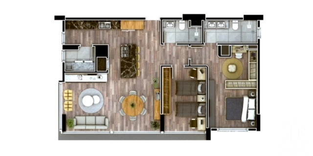 APARTAMENTO 1 DORMITÓRIO COM GARAGEM - CENTRO/VERGUEIRO: 17ª foto da galeria de imagens do imóvel