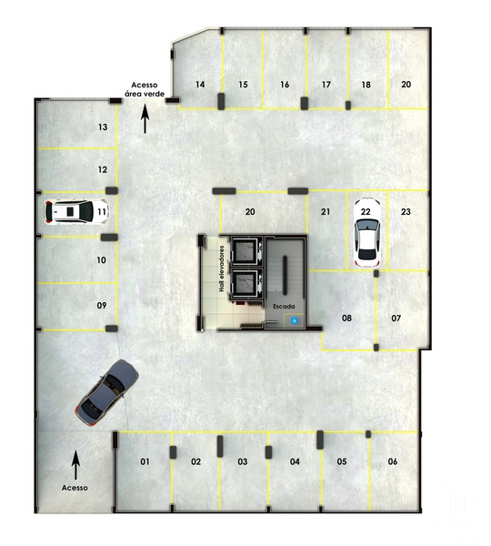 APARTAMENTO 1 DORMITÓRIO COM GARAGEM - CENTRO/VERGUEIRO: 11ª foto da galeria de imagens do imóvel
