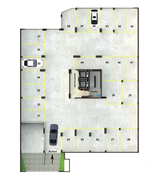 APARTAMENTO 1 DORMITÓRIO COM GARAGEM - CENTRO/VERGUEIRO: 12ª foto da galeria de imagens do imóvel