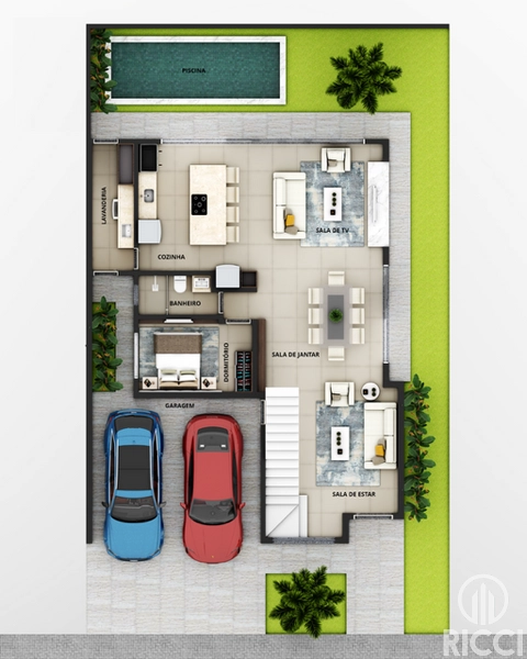 CASA 3 SUÍTES E HOME OFFICE - CONDOMÍNIO TERRANO: 5ª foto da galeria de imagens do imóvel