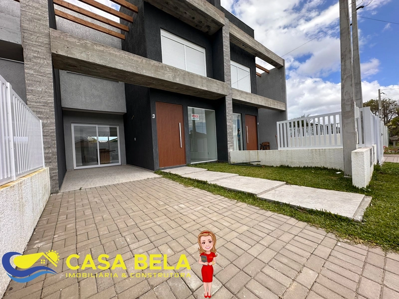 Excelentes sobrados em construção, localizado na avenida principal