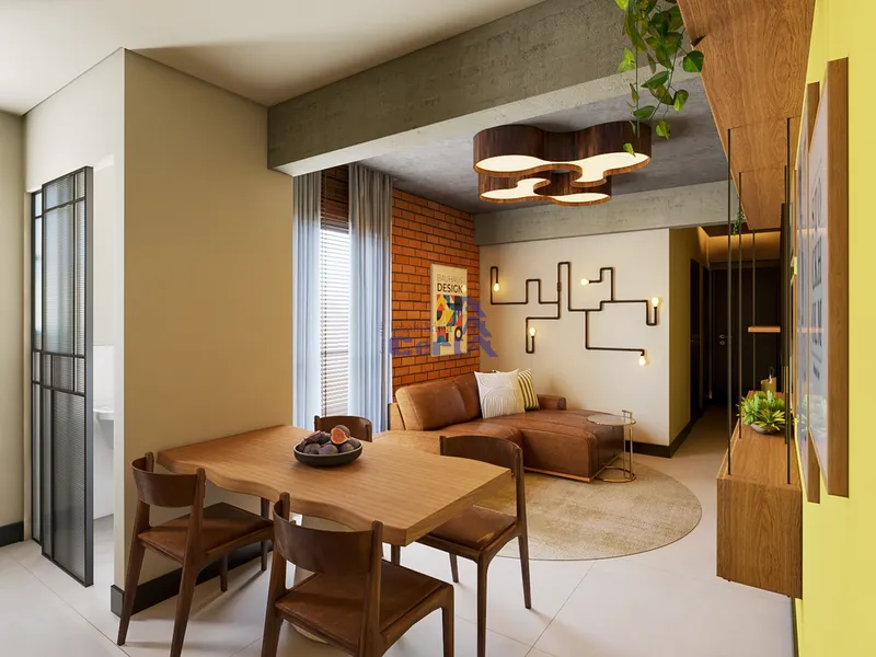 Edifício Villago com plantas de 57,4m², 59,3m² e 77,0m²: 1ª foto da galeria de imagens do imóvel