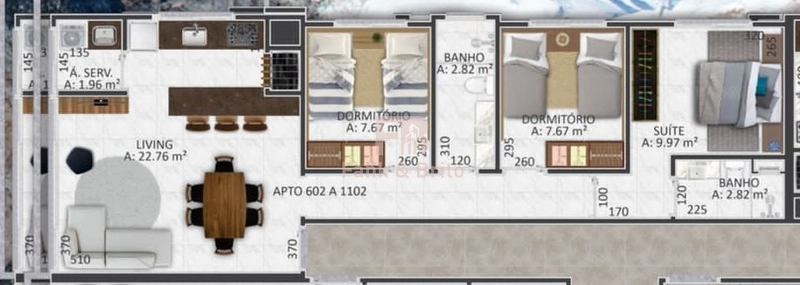 APARTAMENTO DE 3 DORMITÓRIOS A VENDA EM CAPÃO DA CANOA: 3ª foto da galeria de imagens do imóvel
