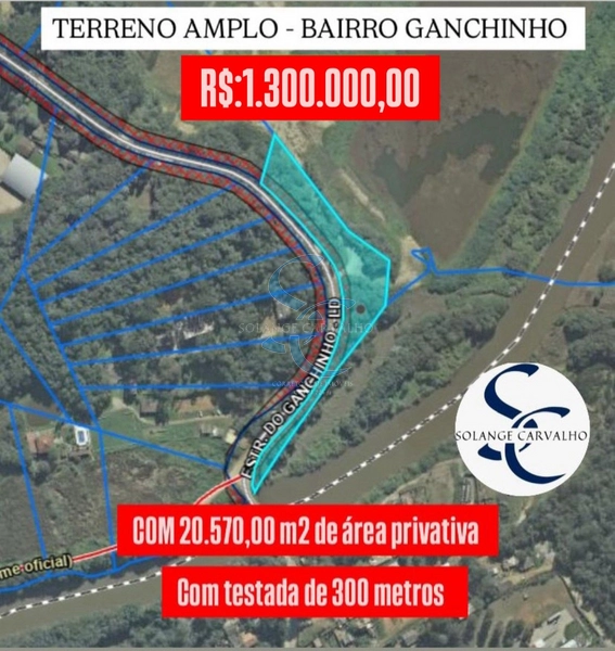 OPORTUNIDADE ÚNICA - TERRENO AMPLO BAIRRO GANCHINHO: 1ª foto da galeria de imagens do imóvel