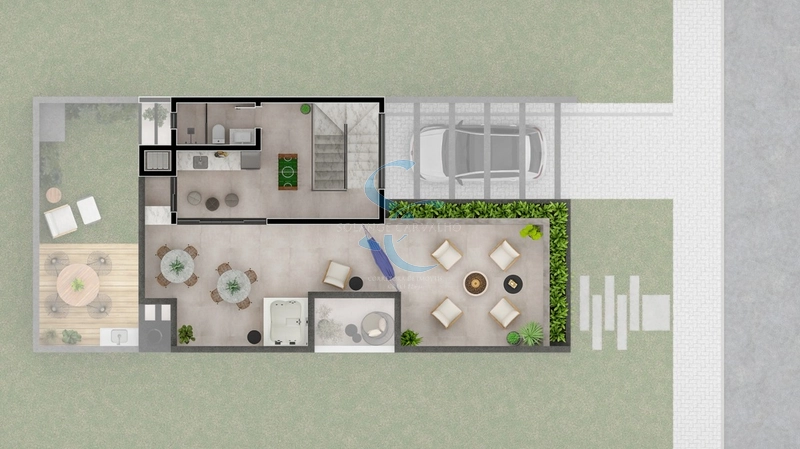 Casa em condomínio no Umbará: 3ª foto da galeria de imagens do imóvel