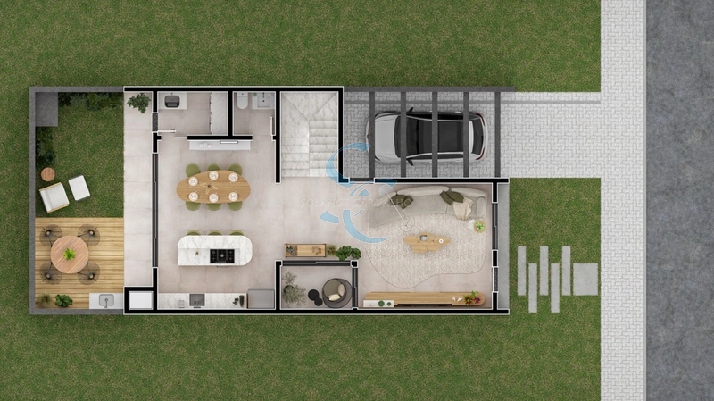 Casa em condomínio no Umbará: 5ª foto da galeria de imagens do imóvel