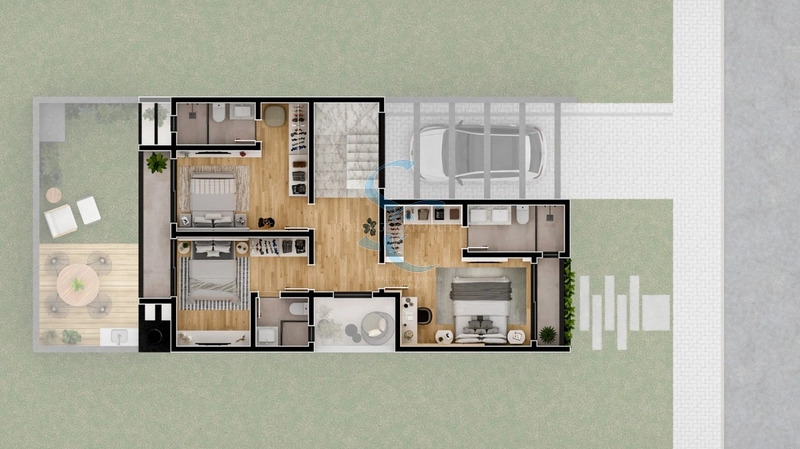 Casa em condomínio no Umbará: 2ª foto da galeria de imagens do imóvel