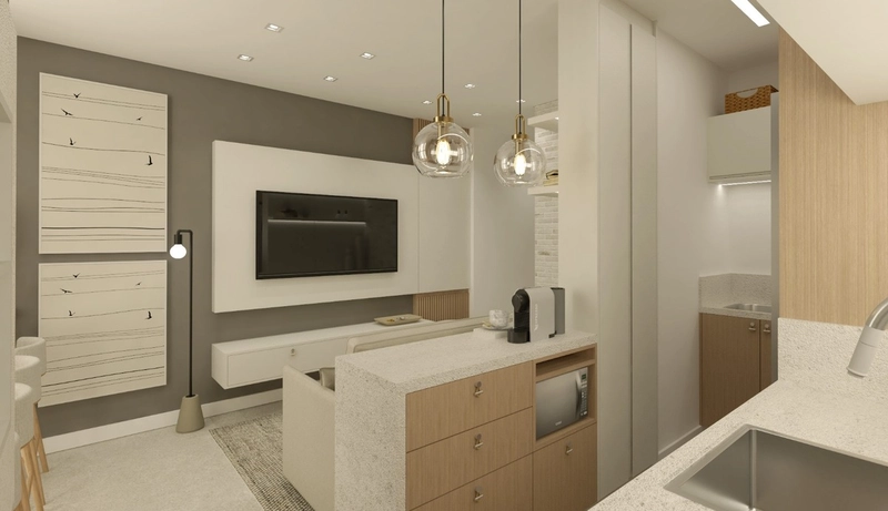 APARTAMENTO 2 DORMITÓRIOS EM CAPÃO DA CANOA/NAVEGANTES: 2ª foto da galeria de imagens do imóvel