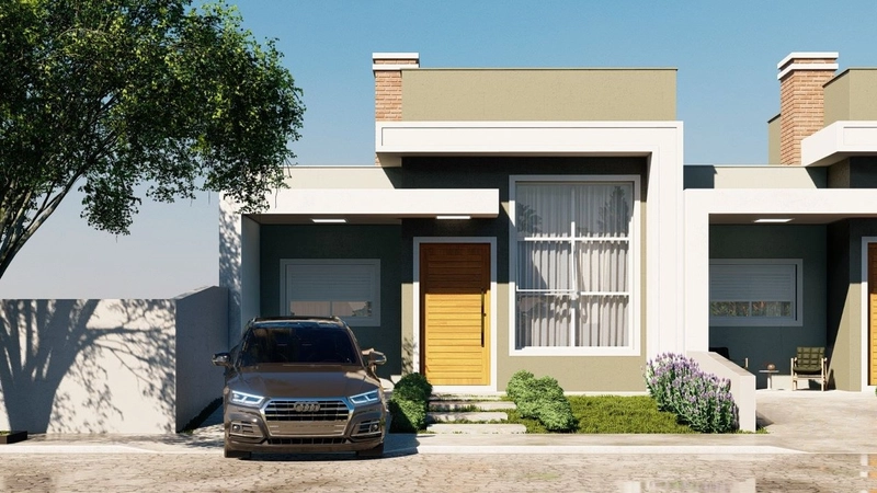 Casa nova com 2 dormitórios: 1ª foto da galeria de imagens do imóvel