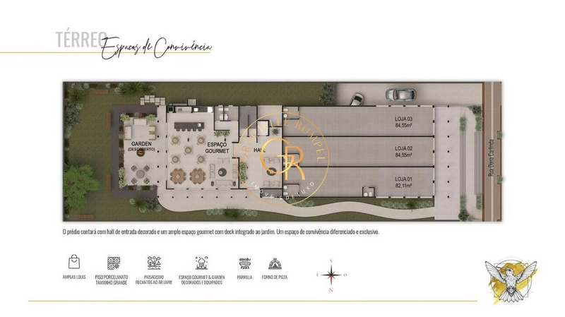 Salas Comerciais na planta a poucos passos da Catedral de Pedra: 5ª foto da galeria de imagens do imóvel