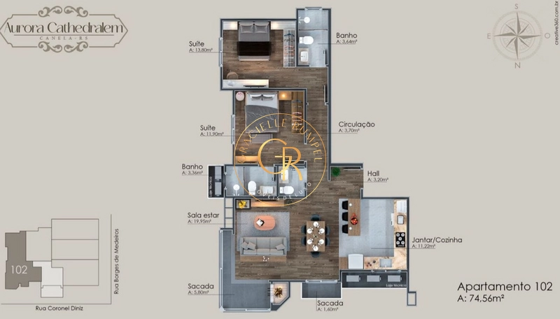 Apartamento com 02 dormitórios no Centro de Canela!: 11ª foto da galeria de imagens do imóvel