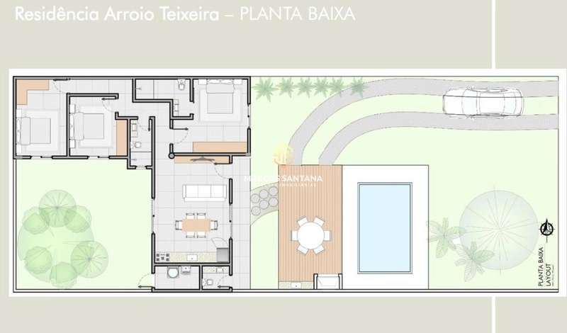 Linda casa na praia de Arroio Teixeira: 6ª foto da galeria de imagens do imóvel