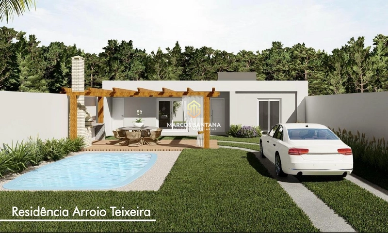 Linda casa na praia de Arroio Teixeira: 1ª foto da galeria de imagens do imóvel