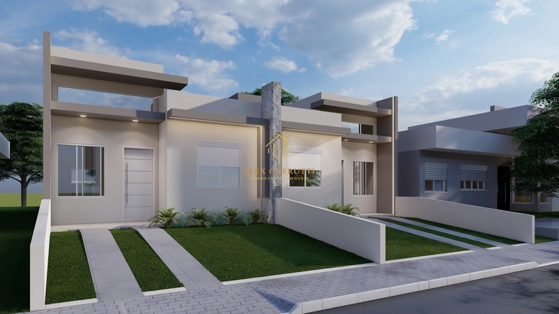 Casa geminada nova em Atlântida Sul: 3ª foto da galeria de imagens do imóvel
