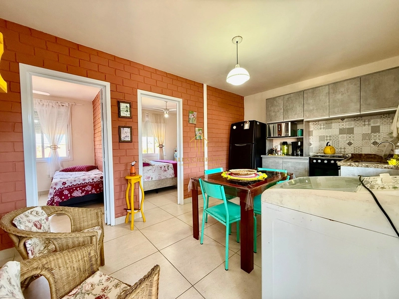 Apartamento  mobiliado em Rainha do Mar, 2 dormitórios: 3ª foto da galeria de imagens do imóvel