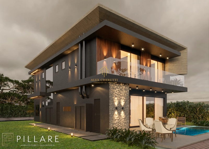 Linda casa em projeto moderno em condomínio fechado: 3ª foto da galeria de imagens do imóvel