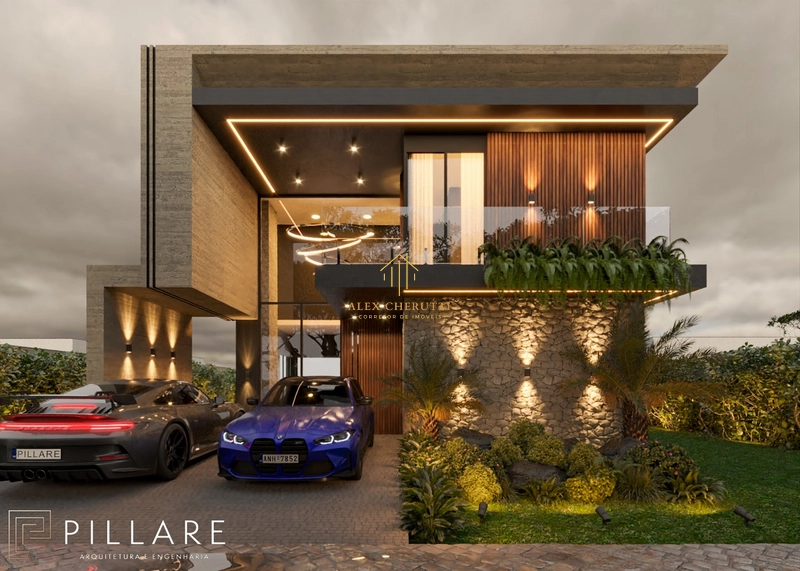 Linda casa em projeto moderno em condomínio fechado
