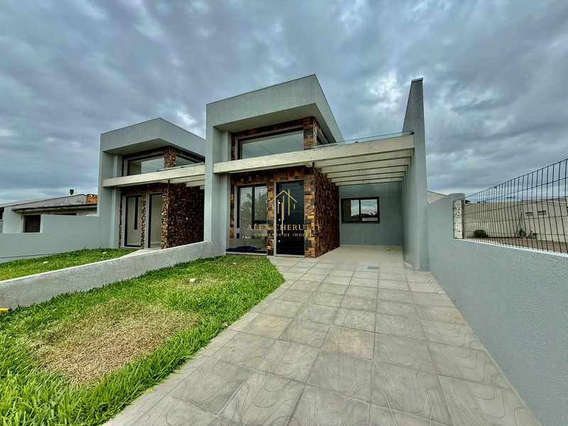 Casa geminada nova à venda em Rainha do Mar, 2 dormitórios: 2ª foto da galeria de imagens do imóvel