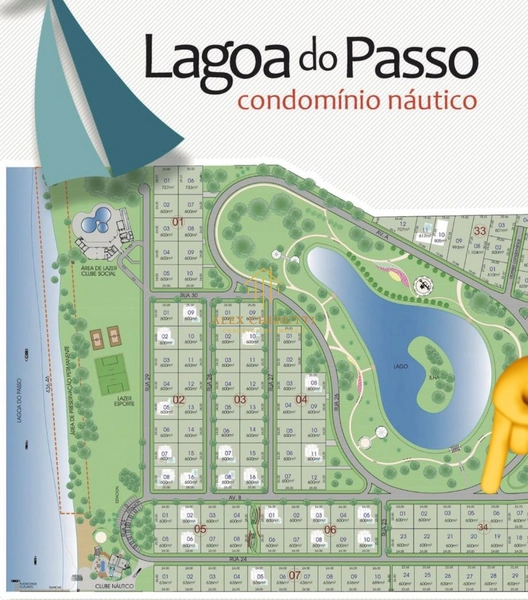 Terreno à venda no Condomínio Lagoa do Passo: 1ª foto da galeria de imagens do imóvel