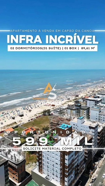 APARTAMENTO À VENDA EM CAPÃO DA CANOA, SACADA DE FRENTE COM TERRAÇO: 34ª foto da galeria de imagens do imóvel