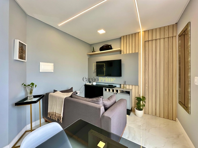 Apartamento 1 dormitório decorado: 1ª foto da galeria de imagens do imóvel