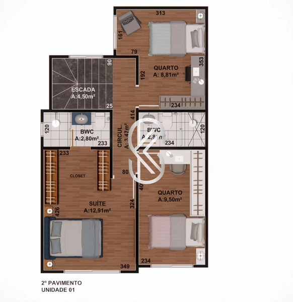 Condominio de Sobrados - Residencial Vicenza - Bairro Alto: 6ª foto da galeria de imagens do imóvel