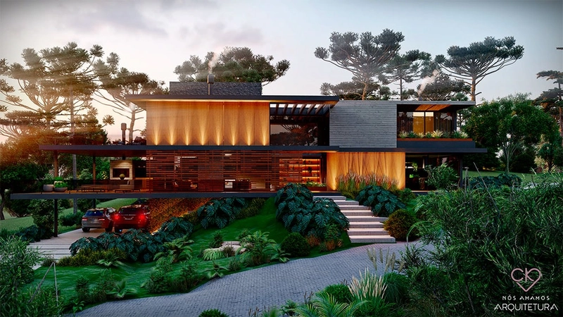 Casa em Condomínio com 676m², 4 dormitórios no Bairro Aspem Mountain: 1ª foto da galeria de imagens do imóvel