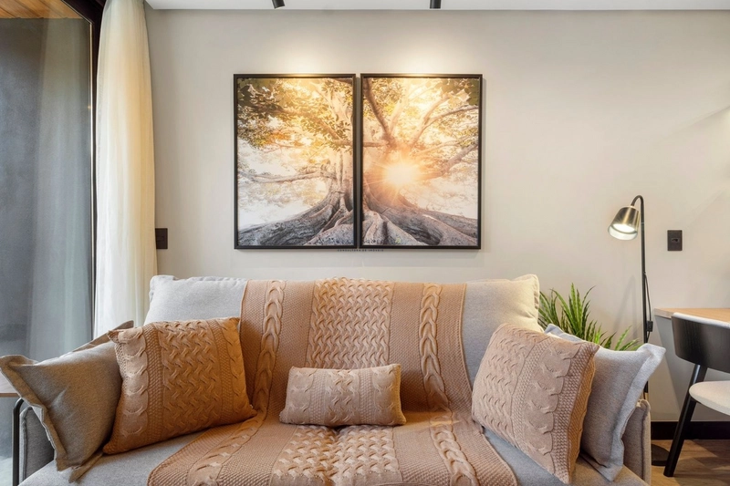 Apartamento 1 suíte mobiliado e decorado no centro de Canela.: 3ª foto da galeria de imagens do imóvel