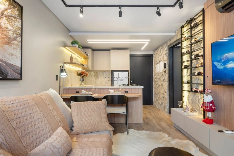 Apartamento 1 suíte mobiliado e decorado no centro de Canela.: 7ª foto da galeria de imagens do imóvel